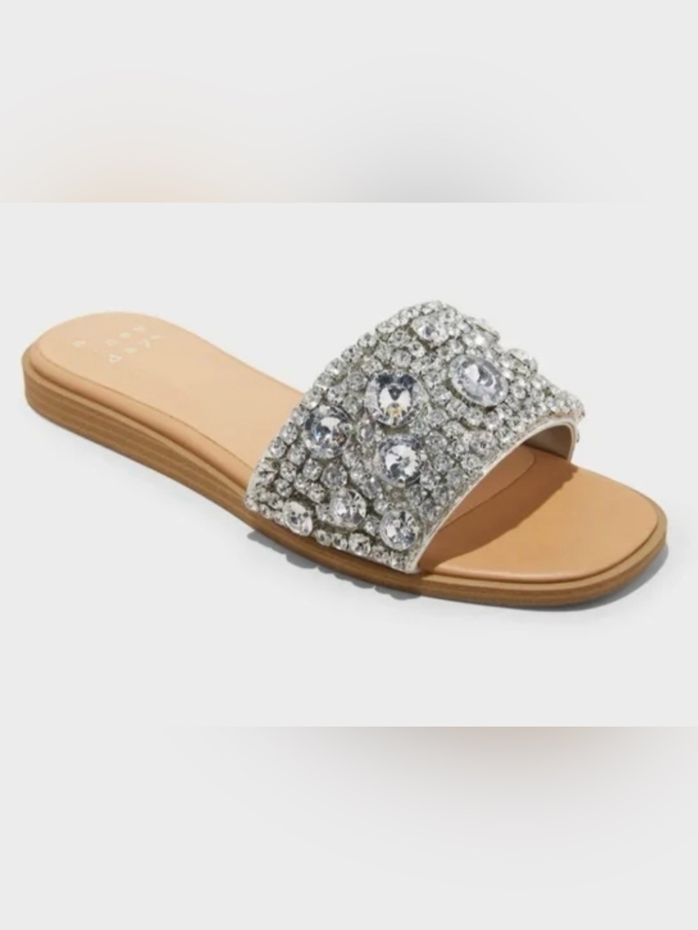 A New Day Nylah Rhinestone Slides - NWT 9W